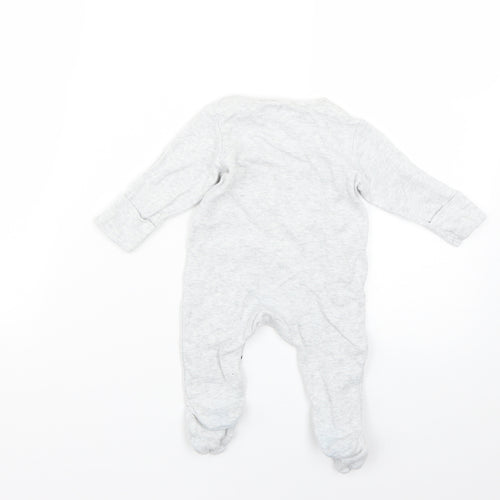 Marks and Spencer Baby Grey Geometric  Babygrow One-Piece Size 0-3 Months
