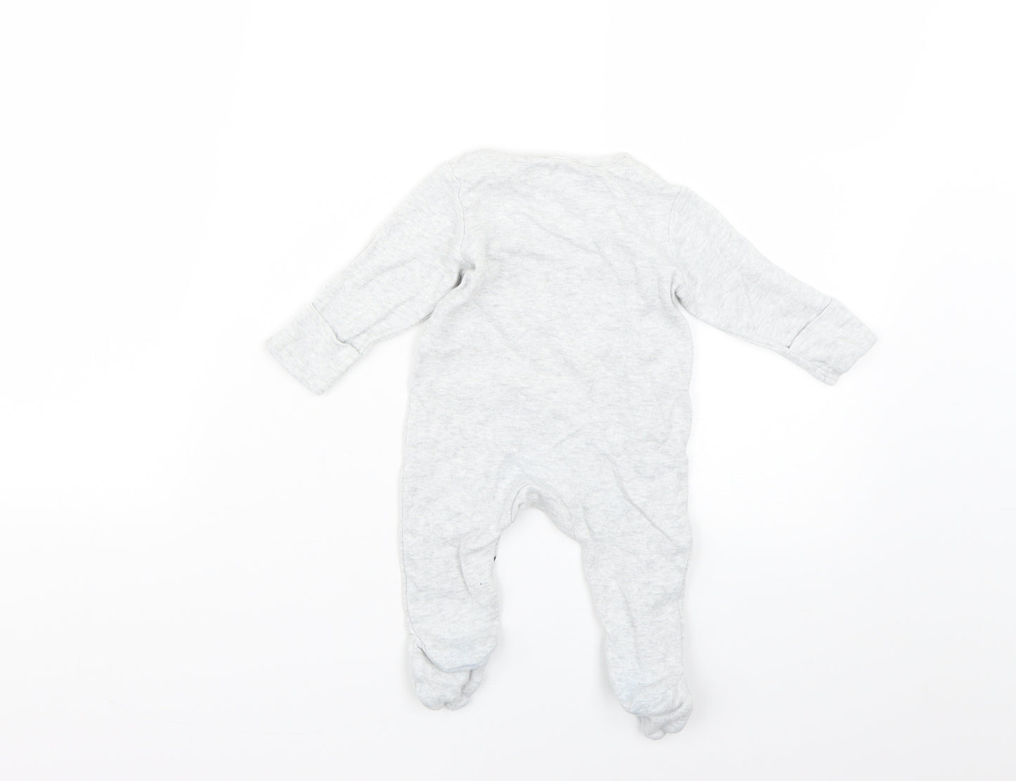 Marks and Spencer Baby Grey Geometric  Babygrow One-Piece Size 0-3 Months