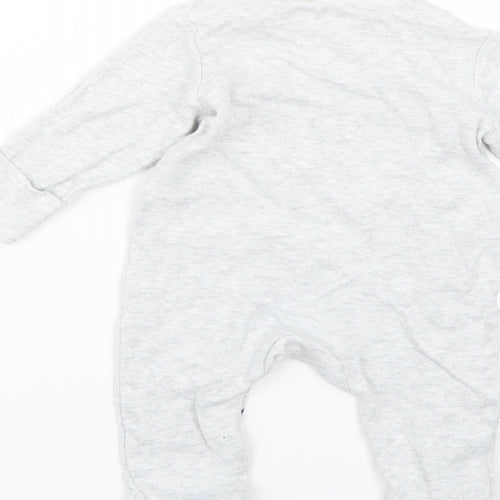 Marks and Spencer Baby Grey Geometric  Babygrow One-Piece Size 0-3 Months