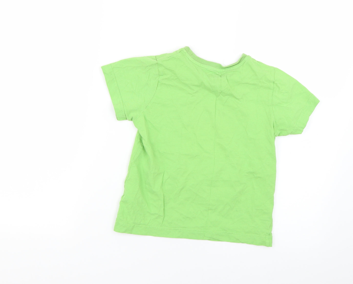 Matalan Boys Green Geometric  Basic T-Shirt Size 7 Years