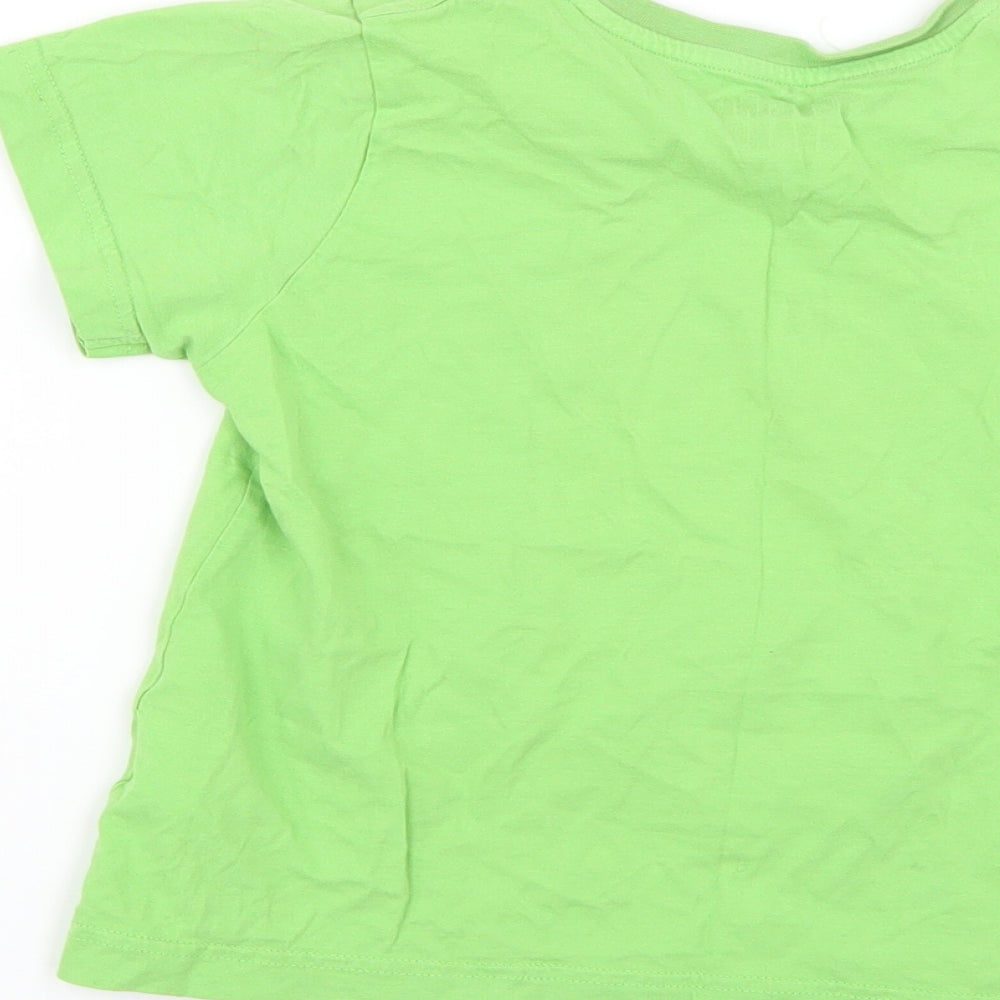 Matalan Boys Green Geometric  Basic T-Shirt Size 7 Years