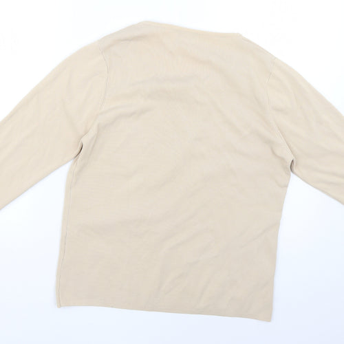 fay louise Womens Beige Floral  Pullover Jumper Size L