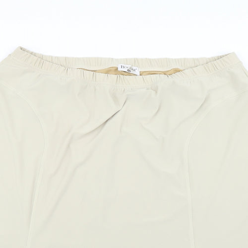 baguar Womens Beige   Flare Skirt Size S