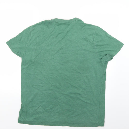 F&F Mens Green Geometric   T-Shirt Size XL