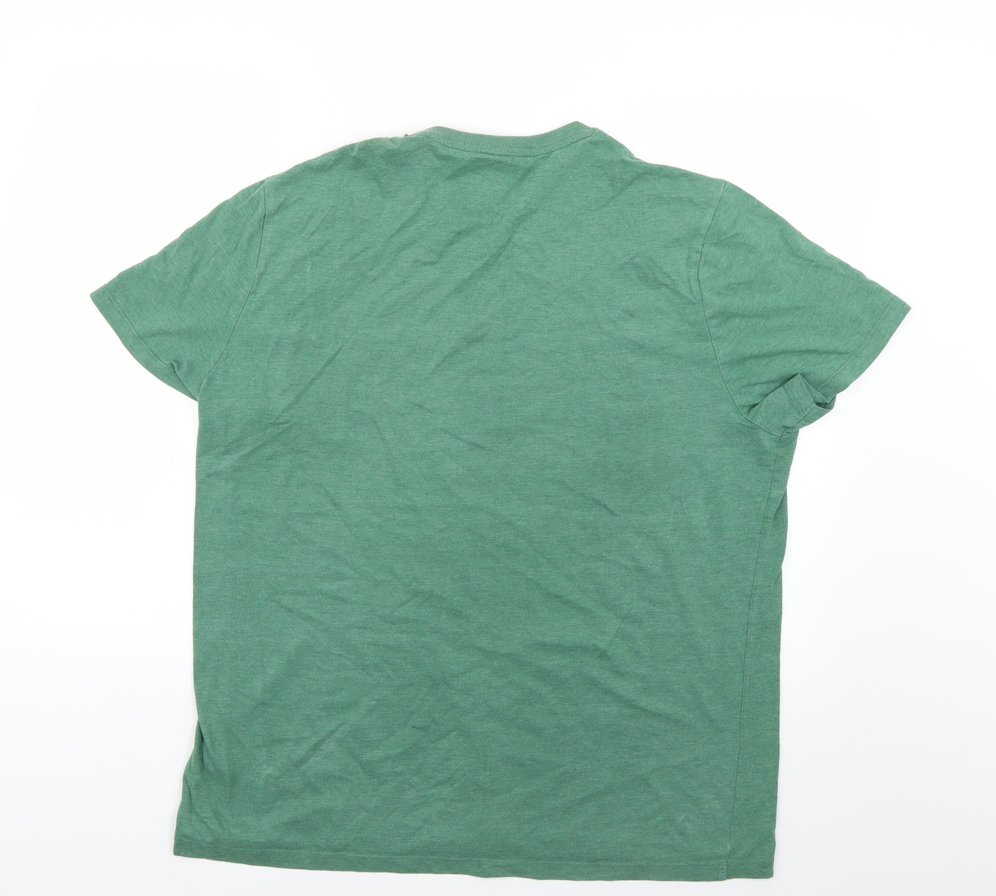 F&F Mens Green Geometric   T-Shirt Size XL