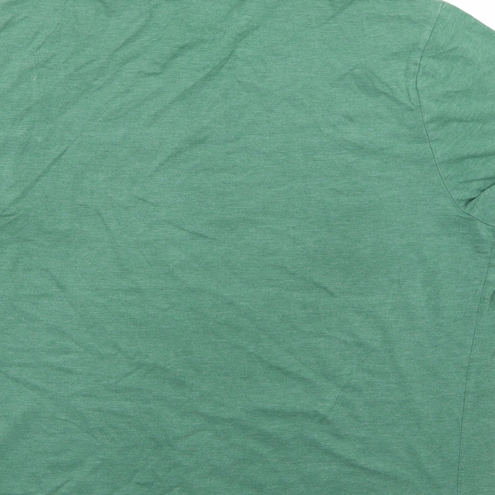 F&F Mens Green Geometric   T-Shirt Size XL