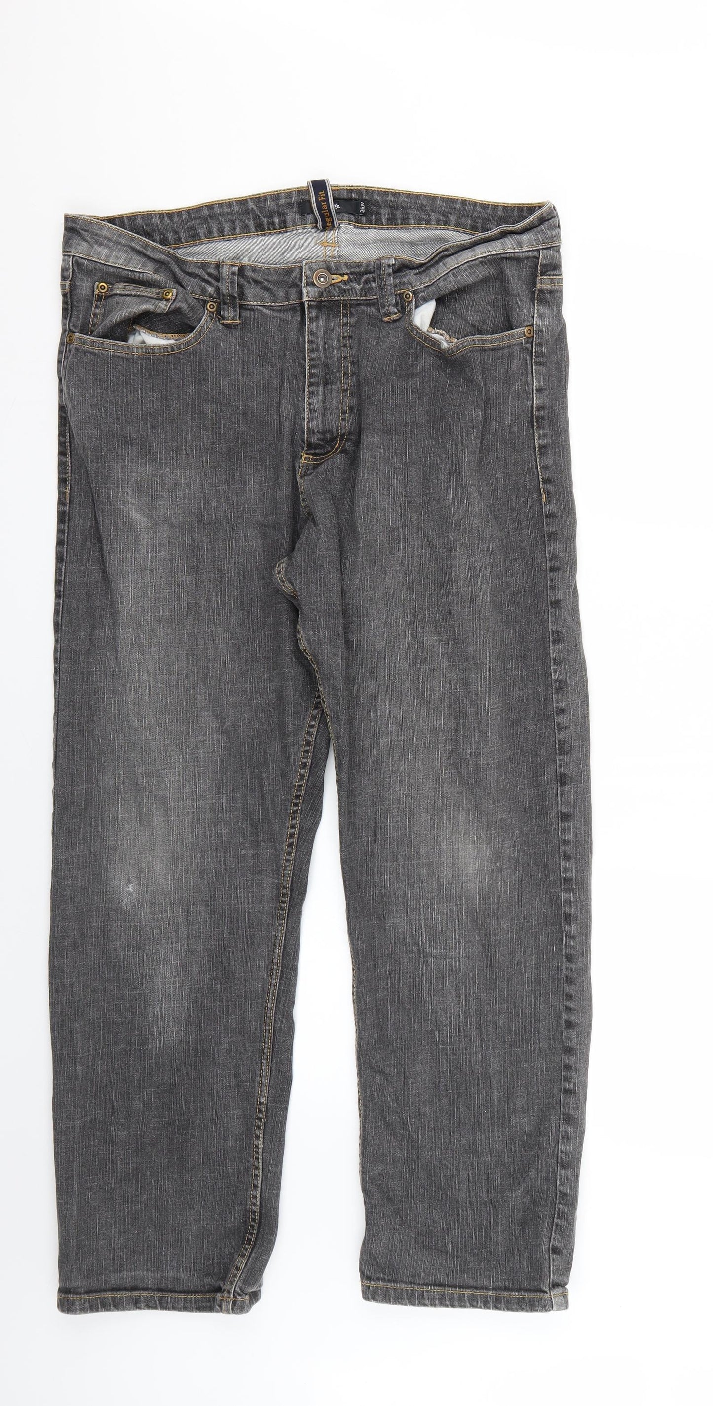 George Mens Grey   Straight Jeans Size 36 L26 in