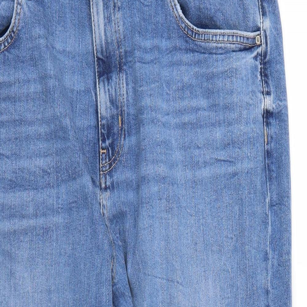 Marks and Spencer Womens Blue   Mom Jeans Size 18 L24 in
