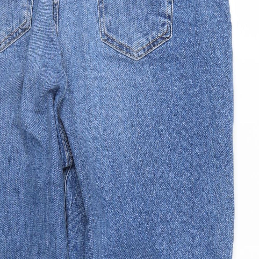 Marks and Spencer Womens Blue   Mom Jeans Size 18 L24 in