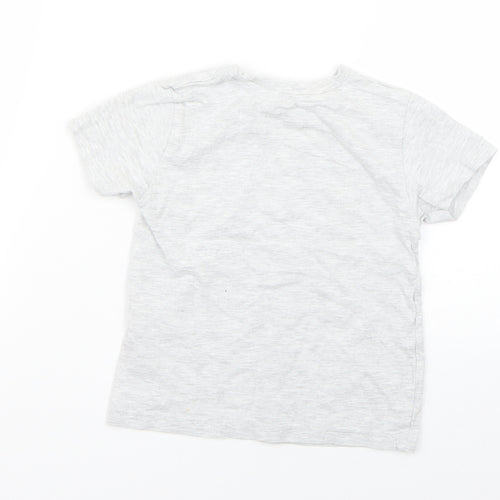 Primark Boys Grey Geometric  Basic T-Shirt Size 2 Years