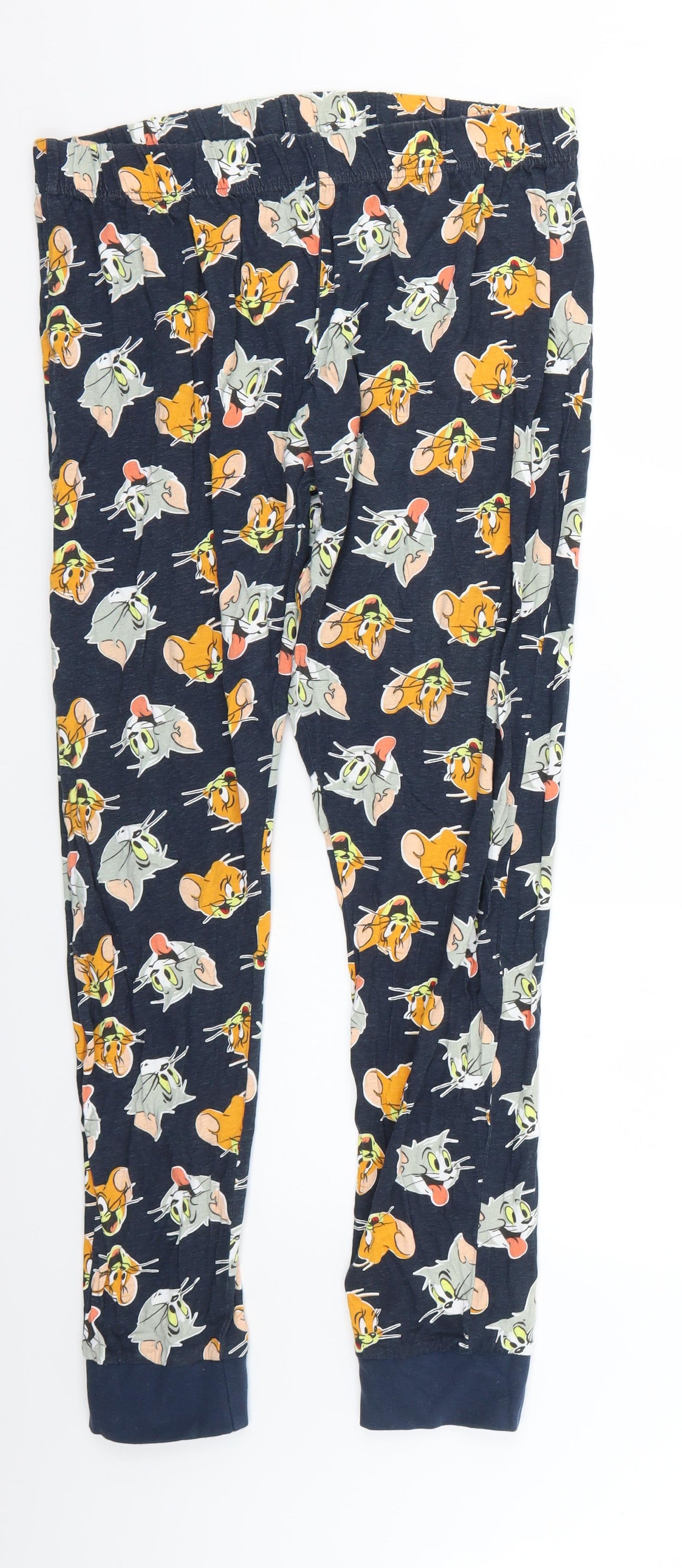 Preworn Womens Blue Geometric   Pyjama Pants Size 16