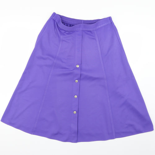 Preworn Womens Purple   Flare Skirt