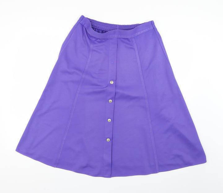 Preworn Womens Purple   Flare Skirt