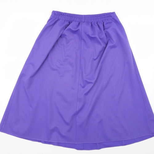 Preworn Womens Purple   Flare Skirt