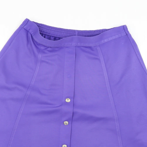 Preworn Womens Purple   Flare Skirt