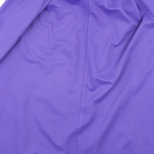 Preworn Womens Purple   Flare Skirt