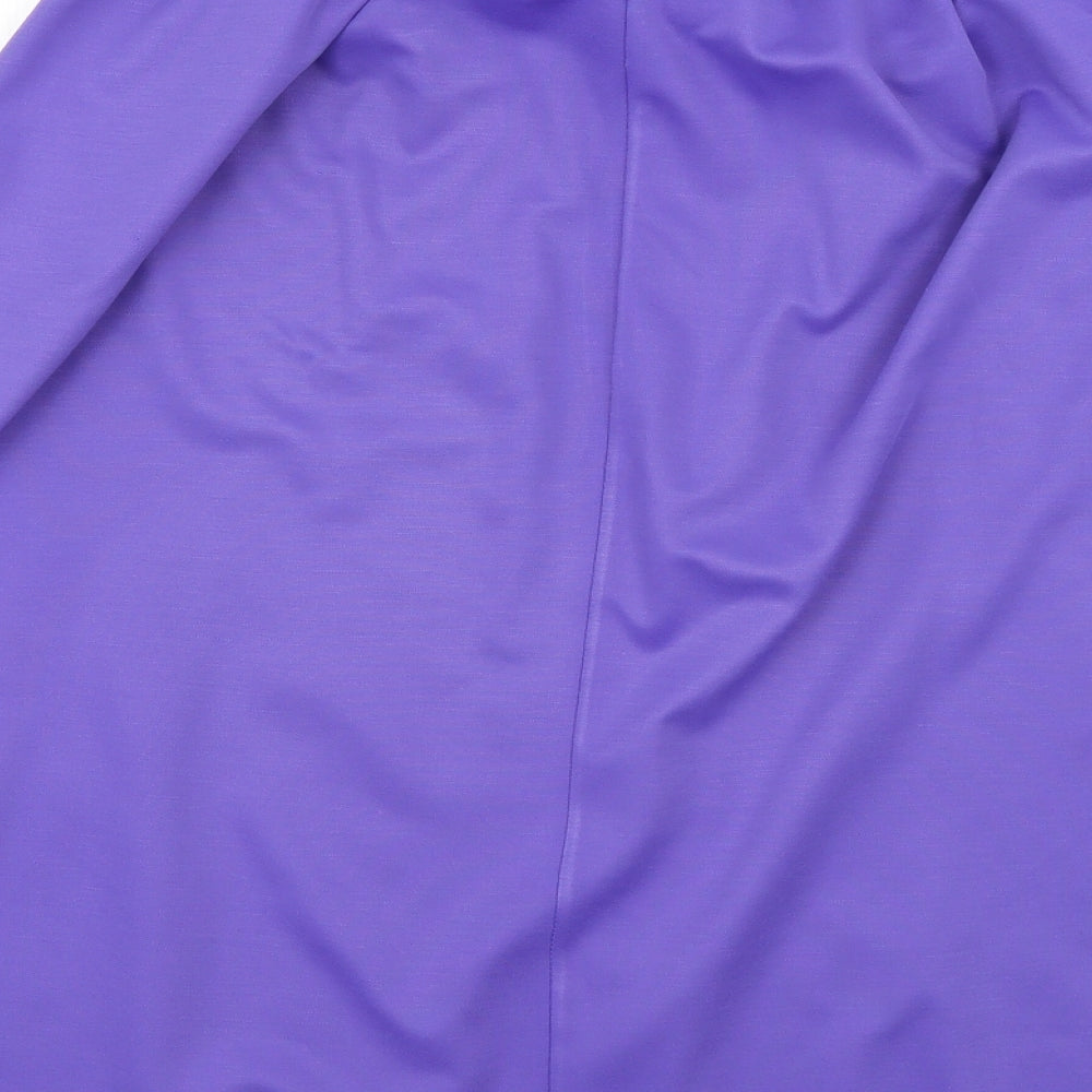 Preworn Womens Purple   Flare Skirt