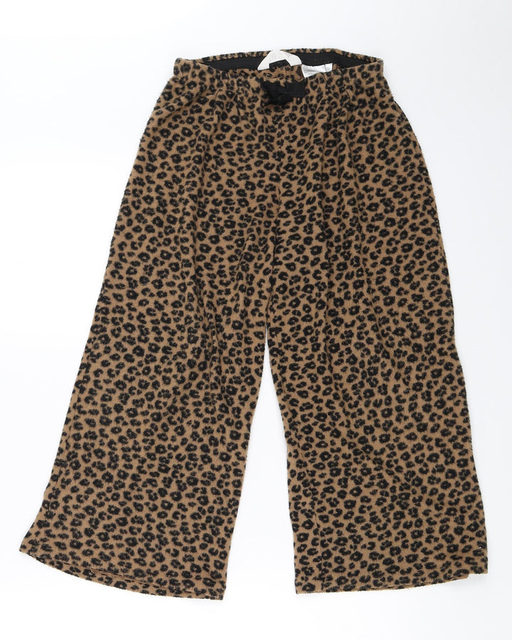 H&M Girls Beige Animal Print Top Pyjama Pants Size 9-10 Years