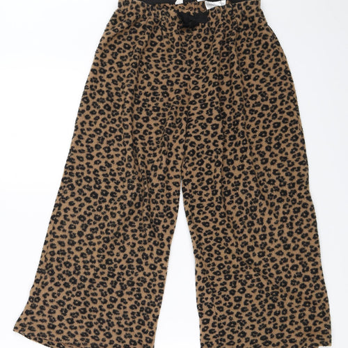 H&M Girls Beige Animal Print  Top Pyjama Pants Size 9-10 Years