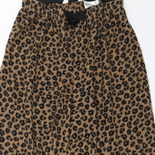 H&M Girls Beige Animal Print  Top Pyjama Pants Size 9-10 Years