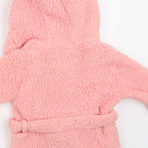 NEXT Girls Pink Solid  Babydoll Robe Size 12-18 Months