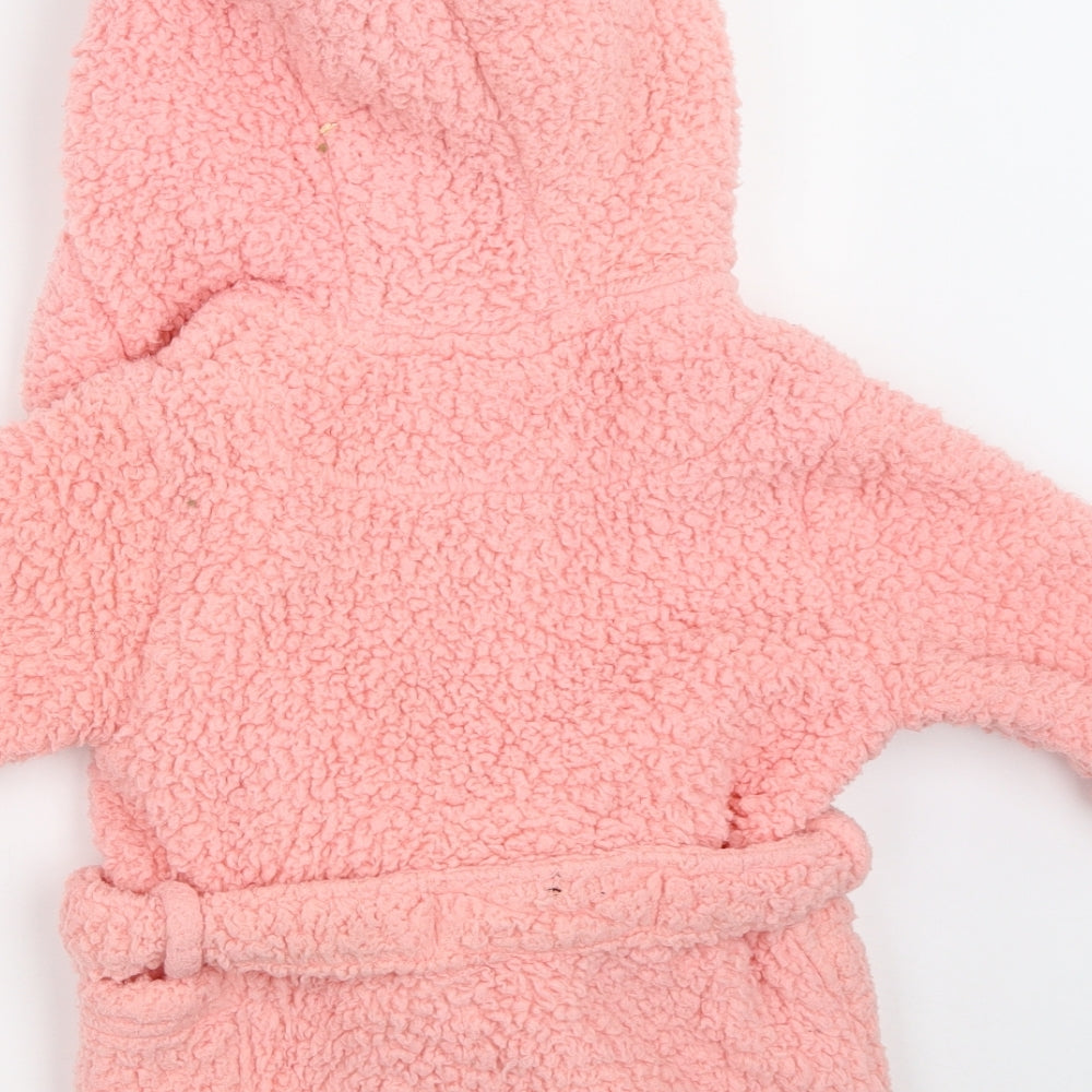 NEXT Girls Pink Solid  Babydoll Robe Size 12-18 Months