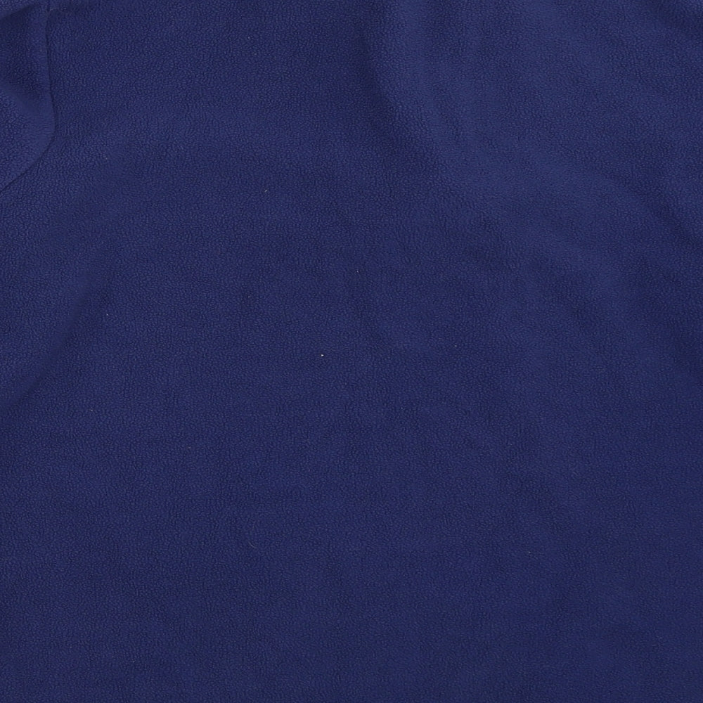 Freedom Trail Mens Blue  Fleece Henley Sweatshirt Size XS
