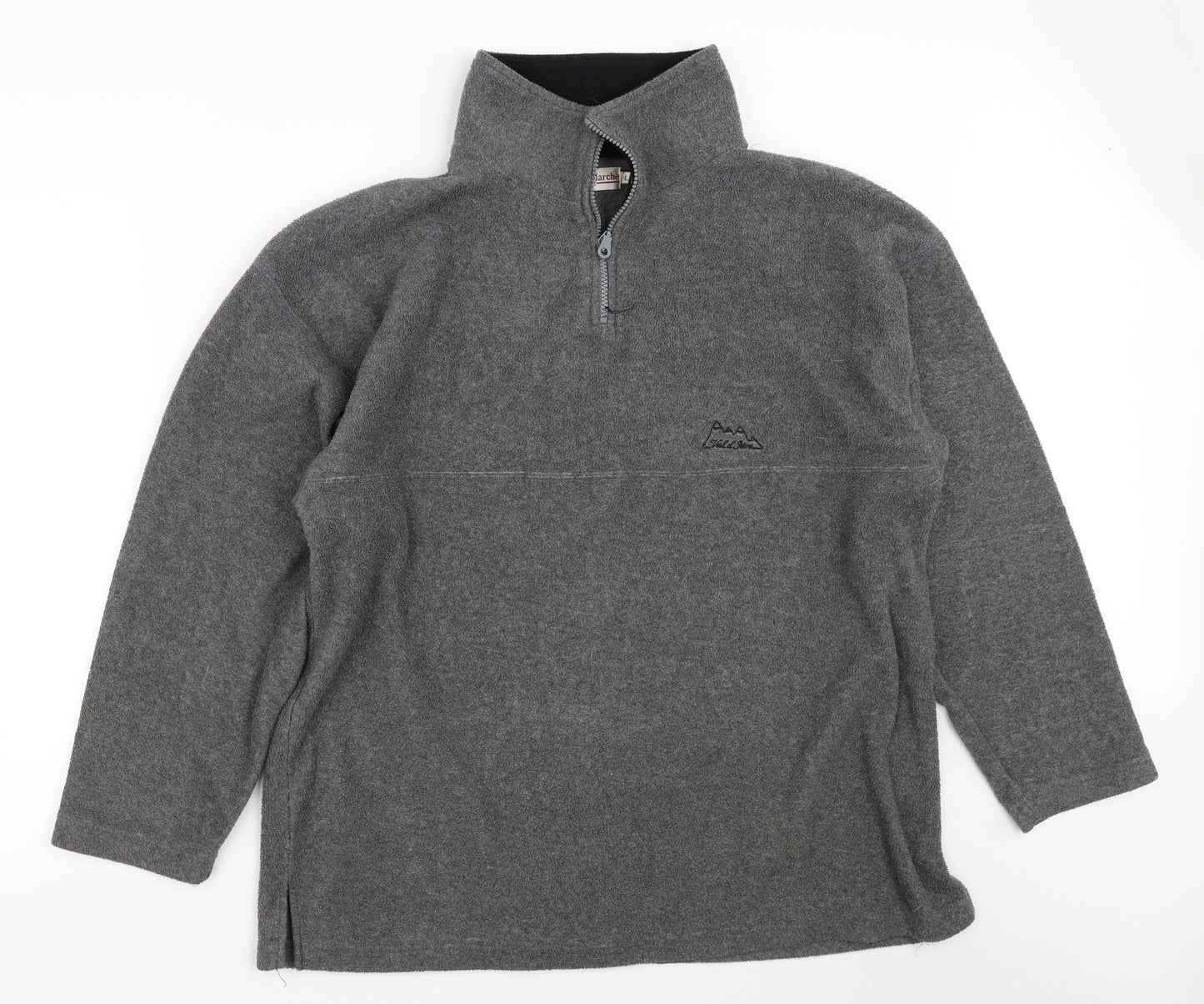Bonmarché Mens Grey  Fleece Henley Sweatshirt Size L
