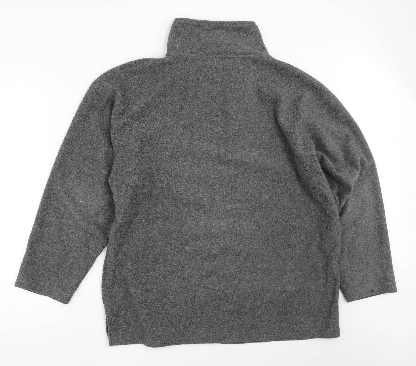 Bonmarché Mens Grey  Fleece Henley Sweatshirt Size L