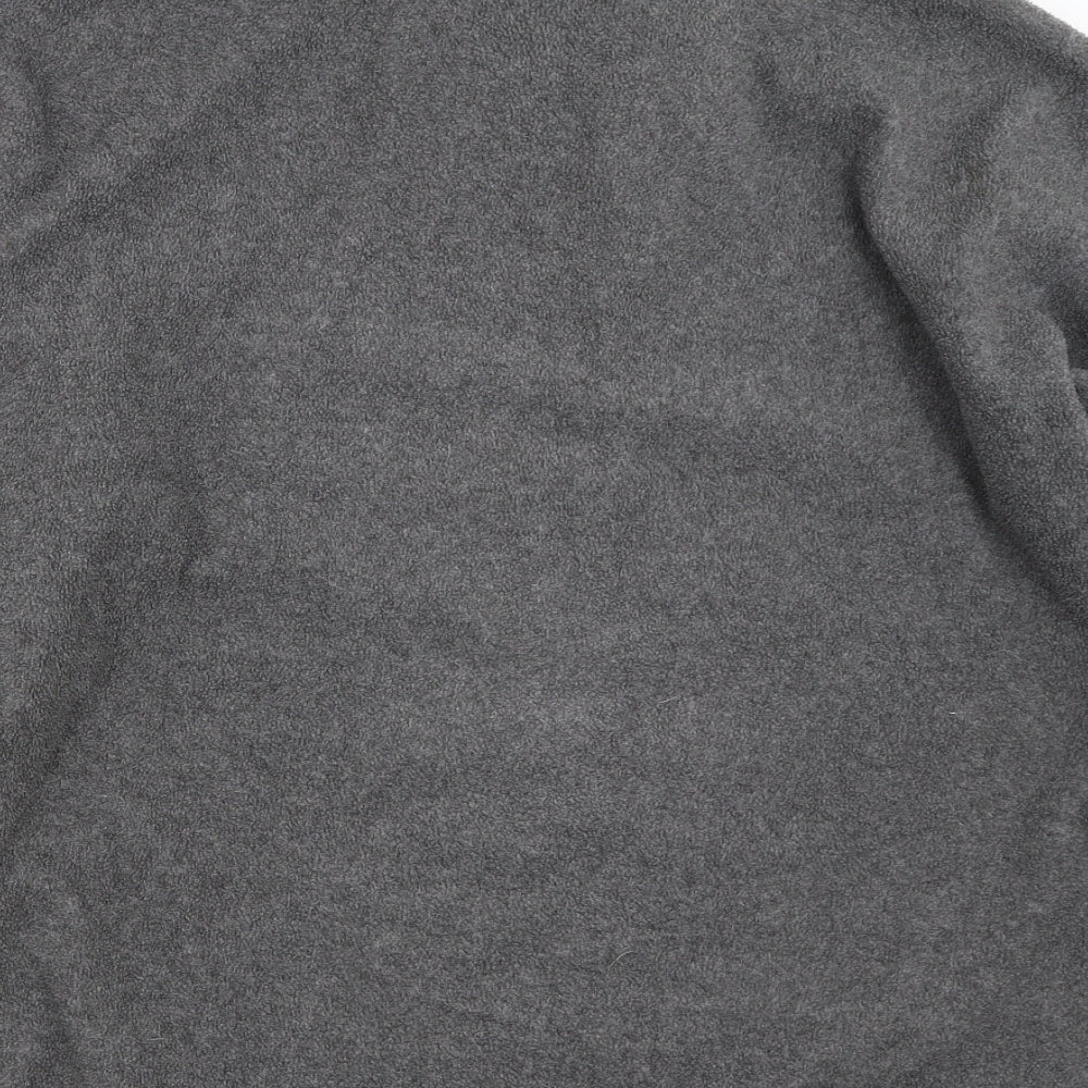 Bonmarché Mens Grey  Fleece Henley Sweatshirt Size L