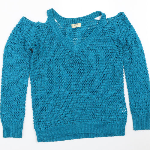 Papaya Womens Blue   Pullover Jumper Size S