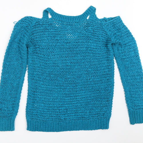 Papaya Womens Blue   Pullover Jumper Size S