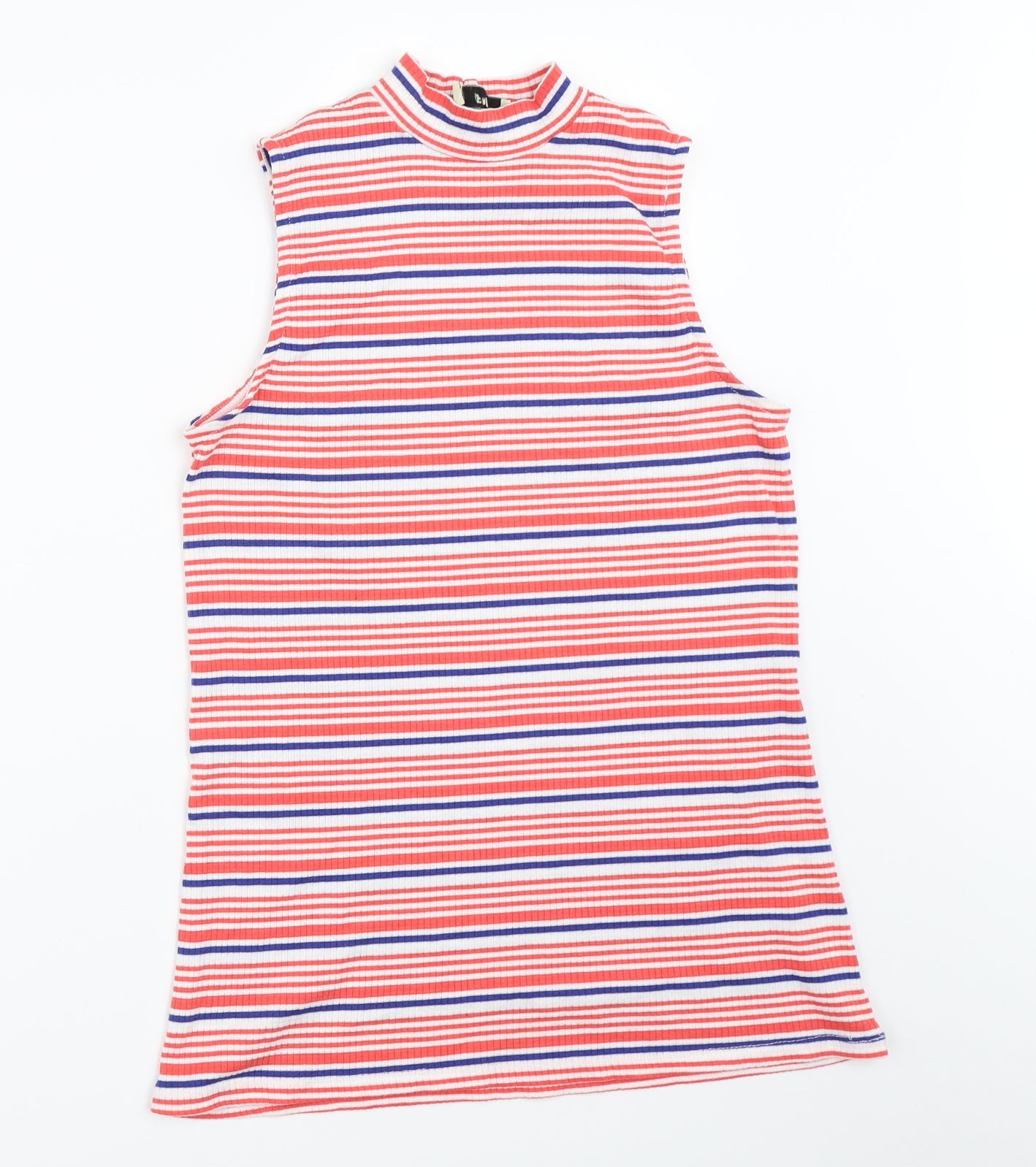 Papaya Womens Red Striped  Basic Tank Size 12