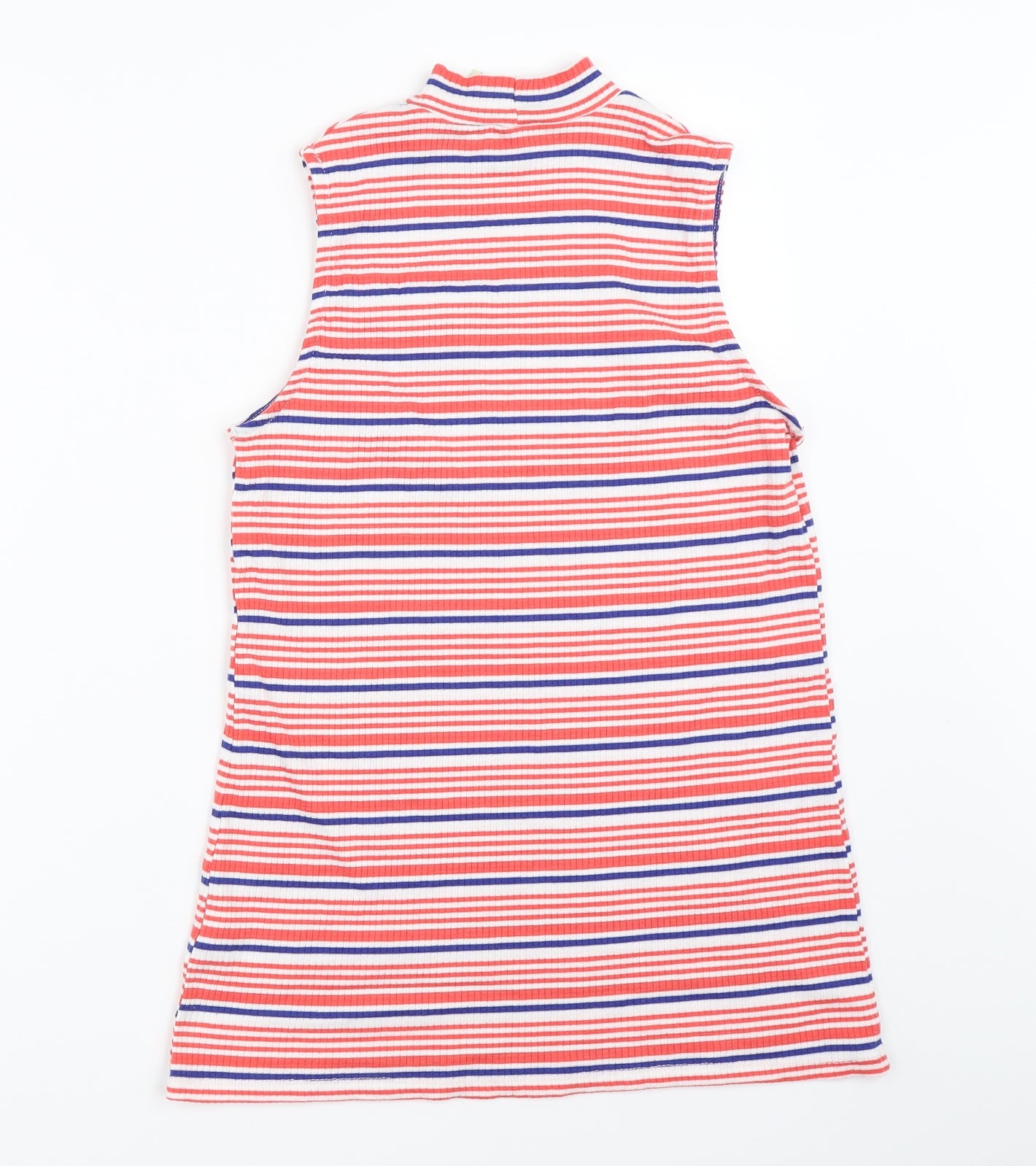 Papaya Womens Red Striped  Basic Tank Size 12