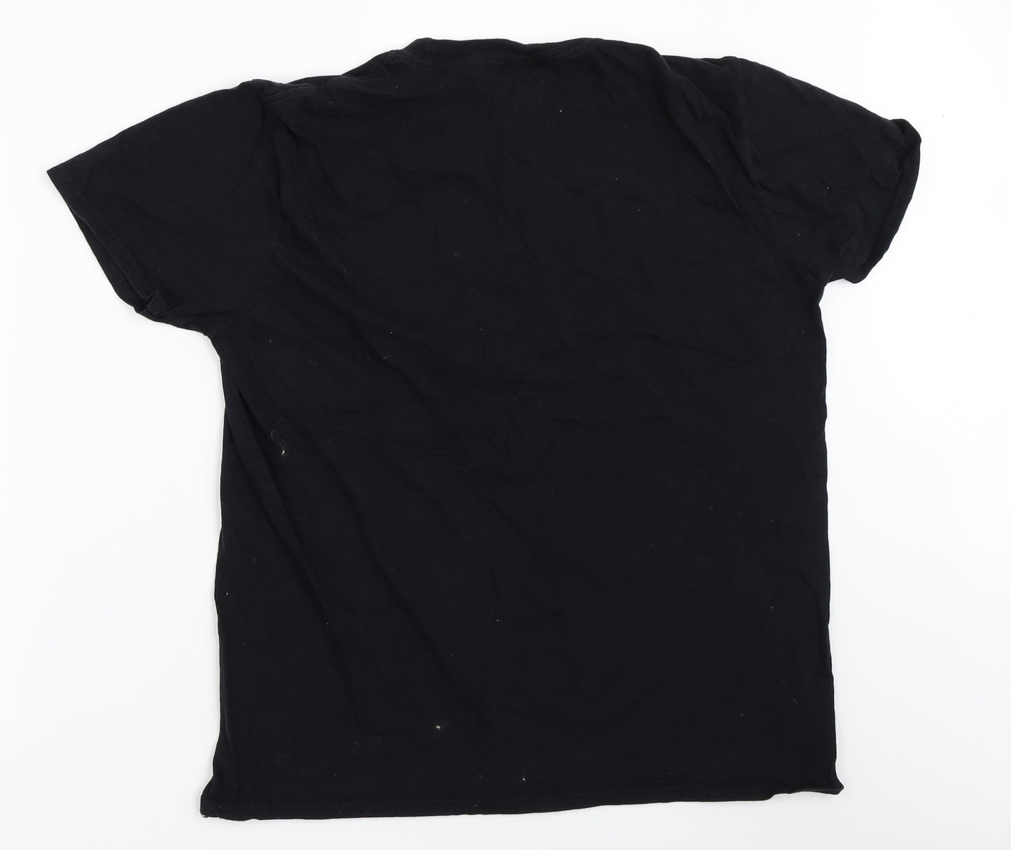 Gildan Mens Black    T-Shirt Size L  - Rick and Morty