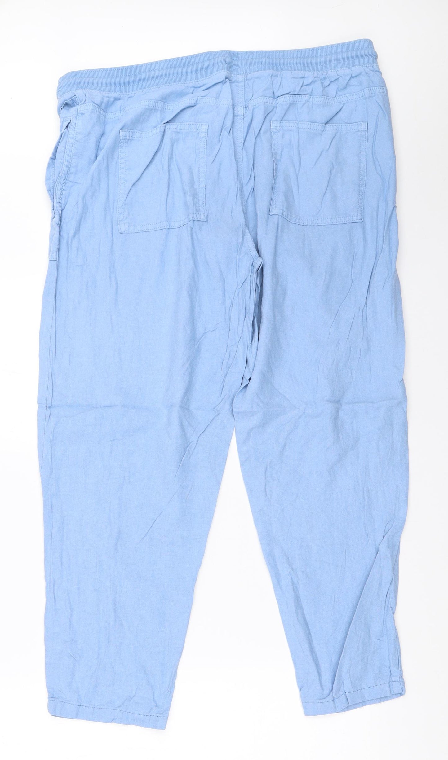 Marks and Spencer Womens Blue   Trousers  Size 10 L26 in