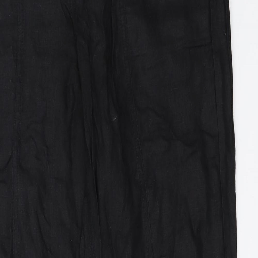 Per Una Womens Black   Trousers  Size 10 L31 in