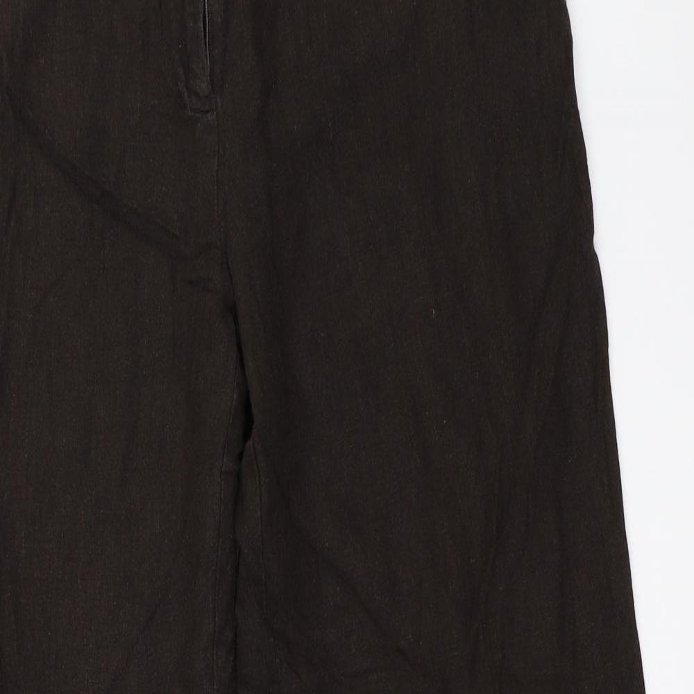 M&Co Womens Brown   Trousers  Size 14 L29 in