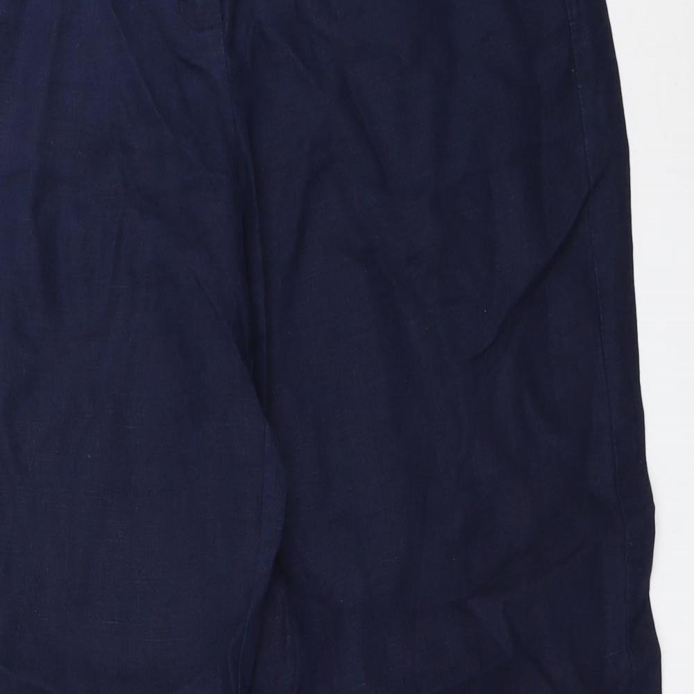 Monsoon Womens Blue   Trousers  Size 14 L30 in