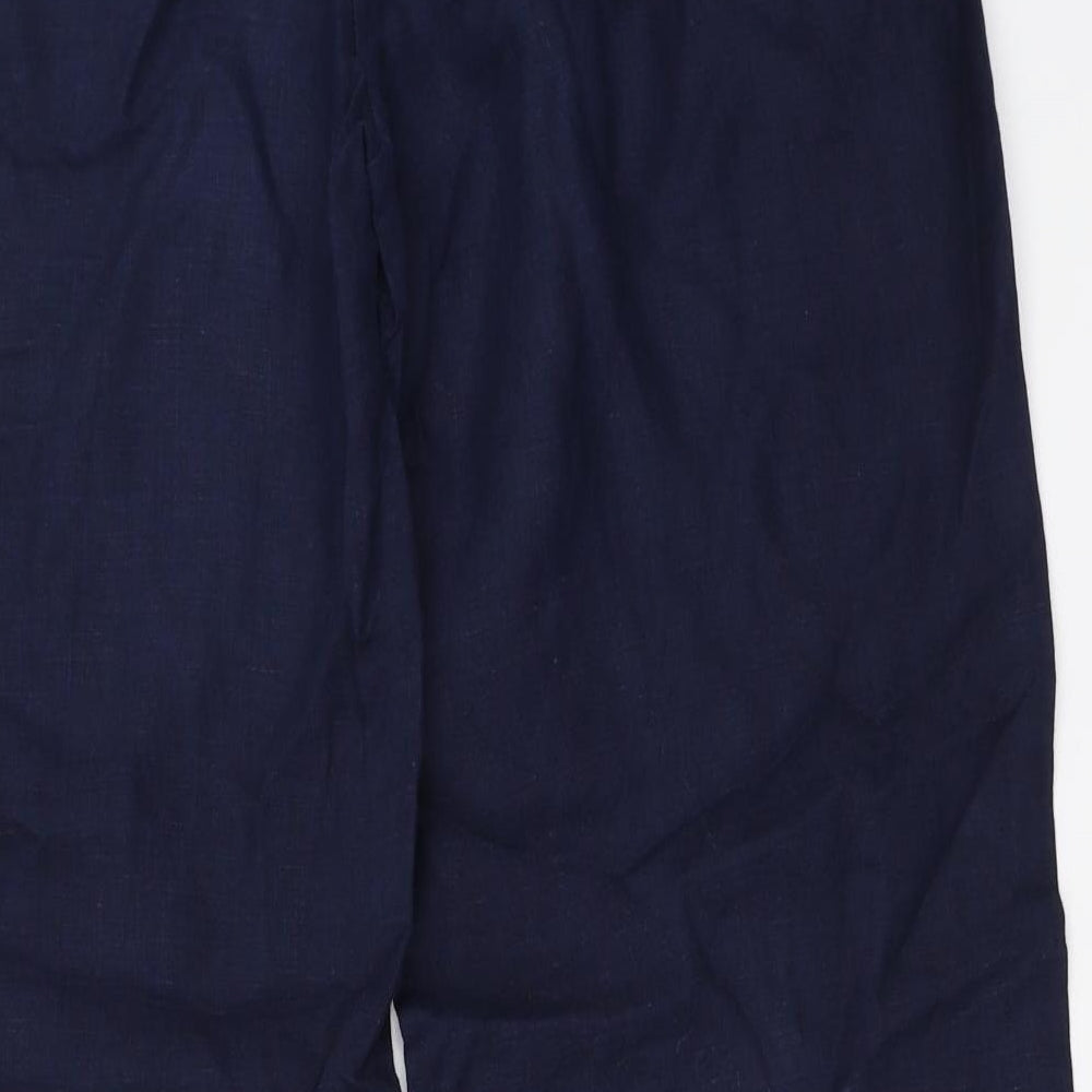 Monsoon Womens Blue   Trousers  Size 14 L30 in