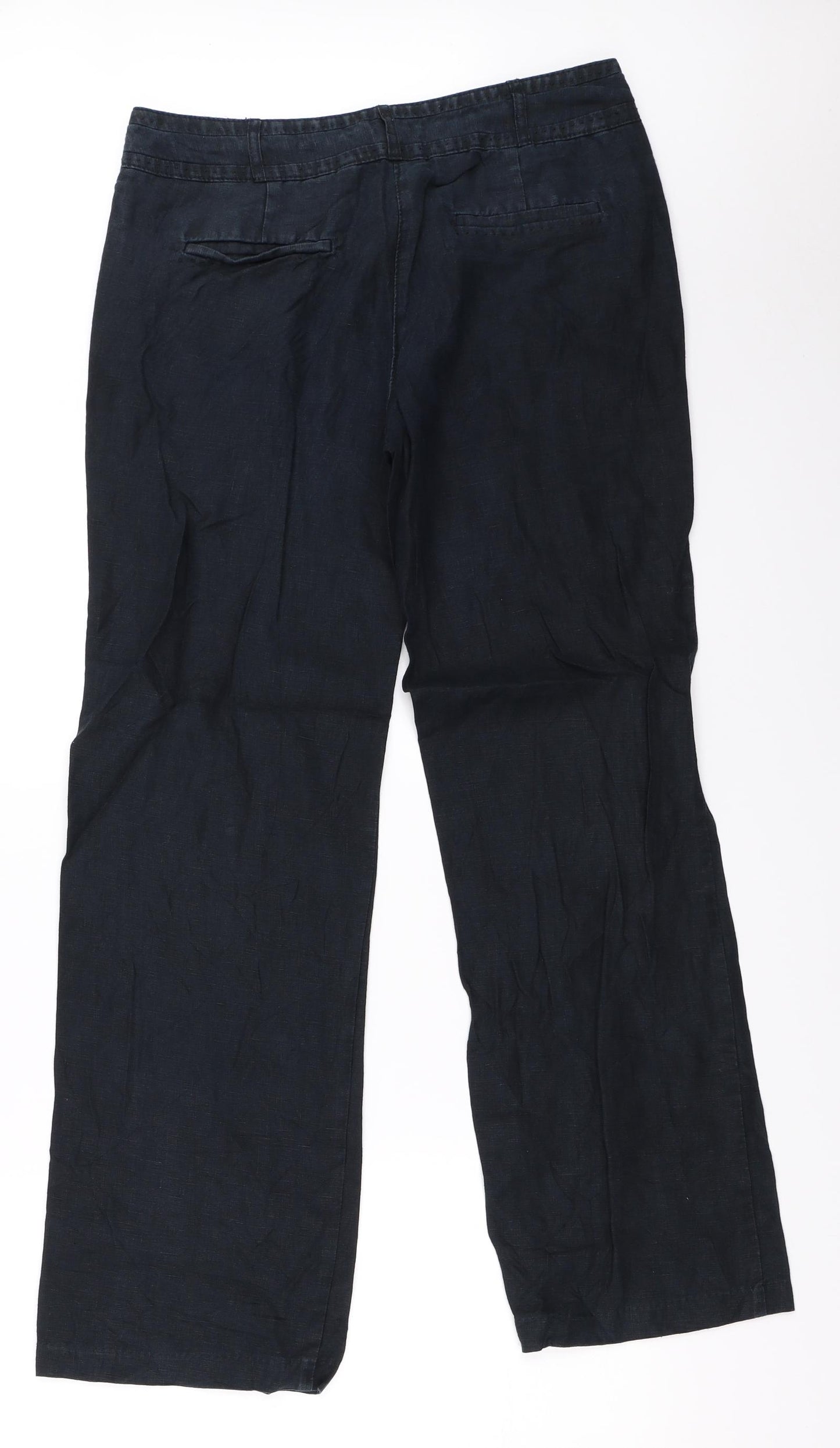 Monsoon Womens Blue   Trousers  Size 12 L31 in
