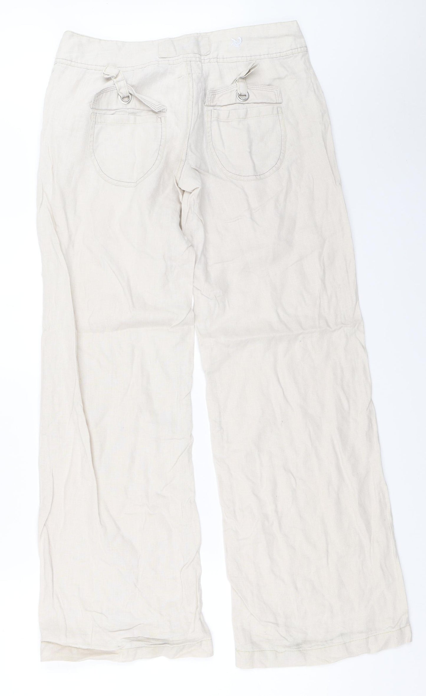 River Island Womens Beige   Trousers  Size 8 L32 in