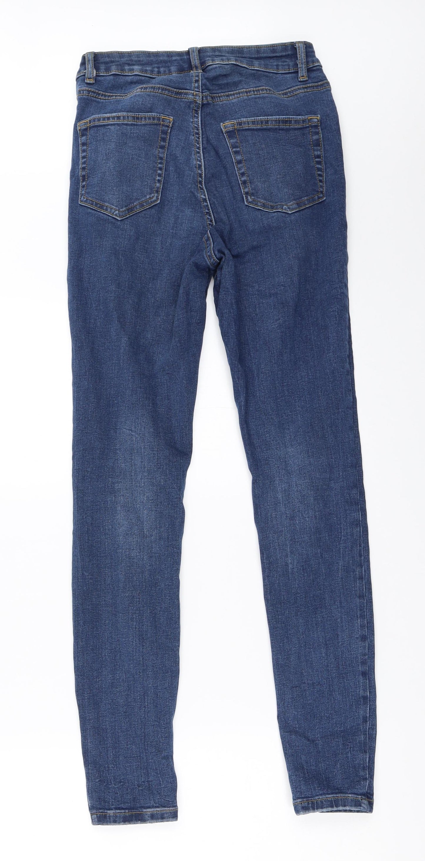 Primark Womens Blue  Denim Skinny Jeans Size 8 L28 in
