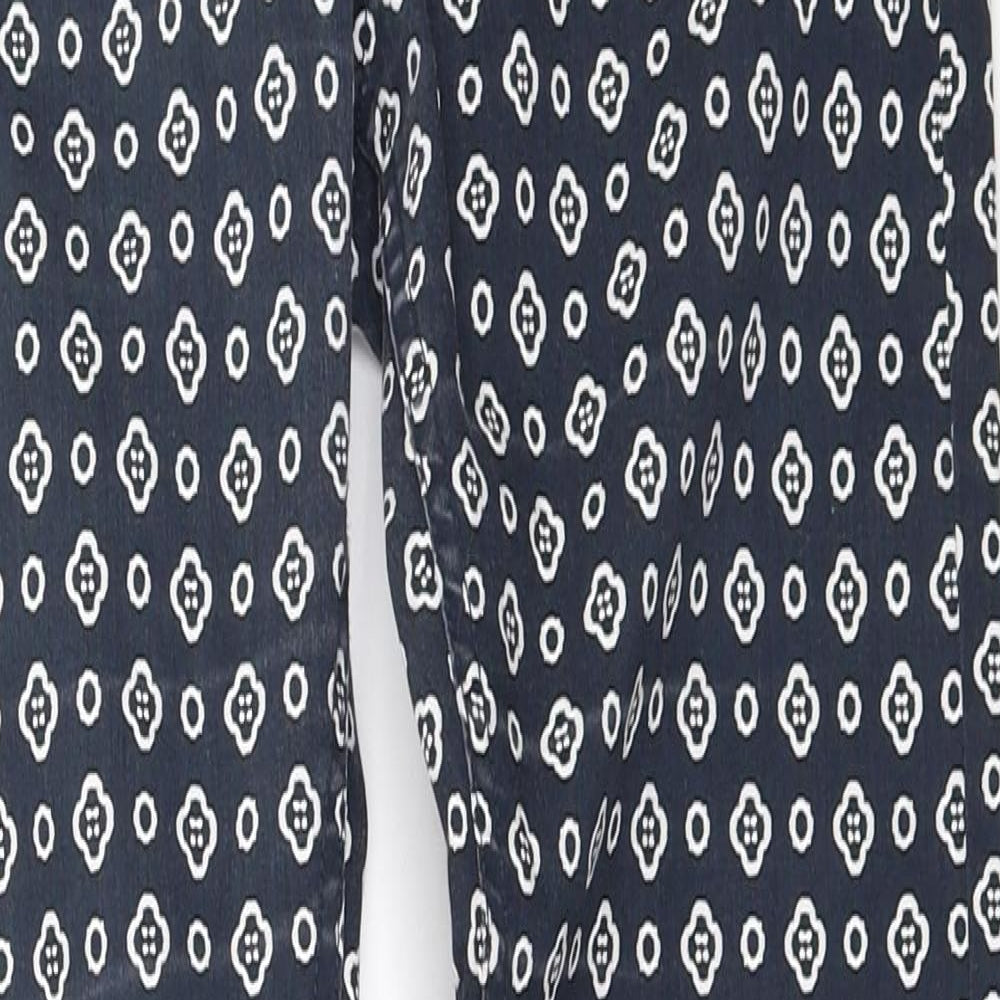 H&M Womens Blue   Capri Trousers Size 38 L30 in
