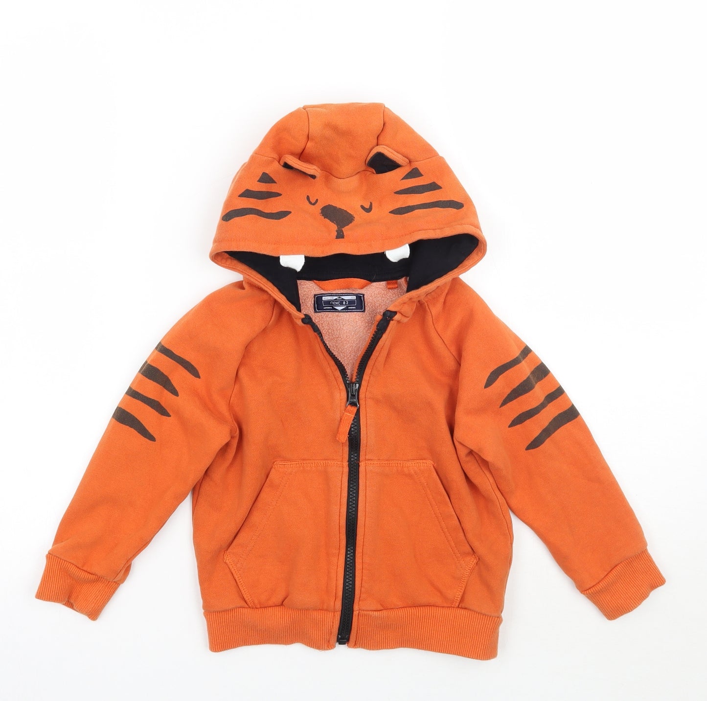 NEXT Boys Orange Animal Print  Jacket Coat Size 3-4 Years