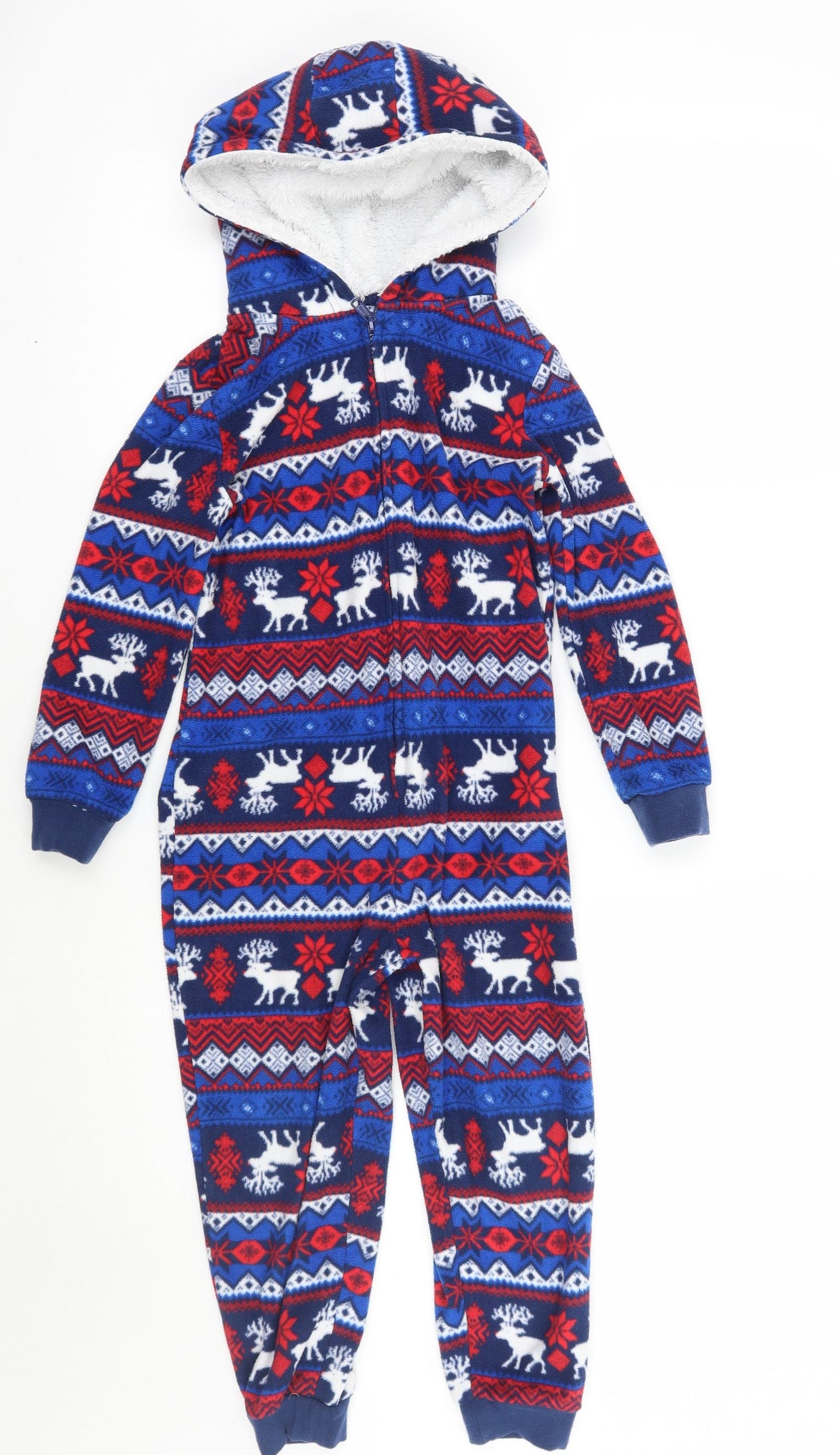 George Boys Blue Fair Isle   One Piece Size 5-6 Years