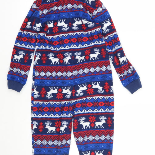 George Boys Blue Fair Isle   One Piece Size 5-6 Years