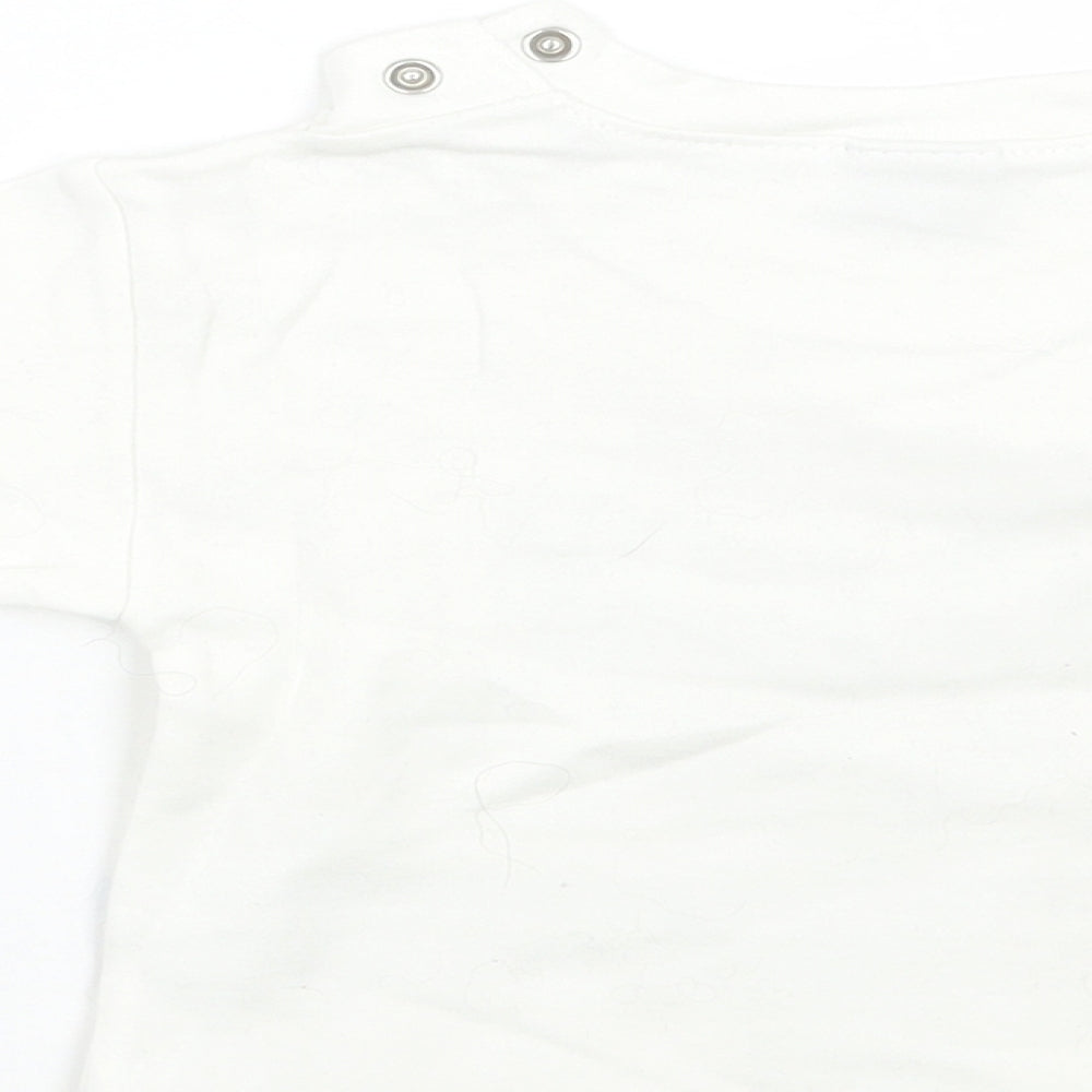 Baby kids Boys White   Basic T-Shirt Size 2-3 Years