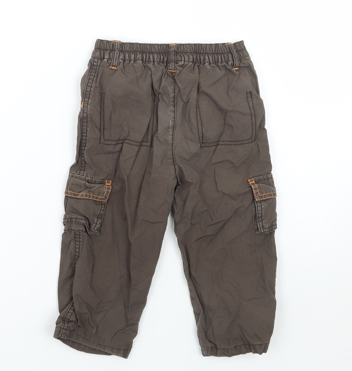 George Boys Brown   Cargo Trousers Size 12-18 Months