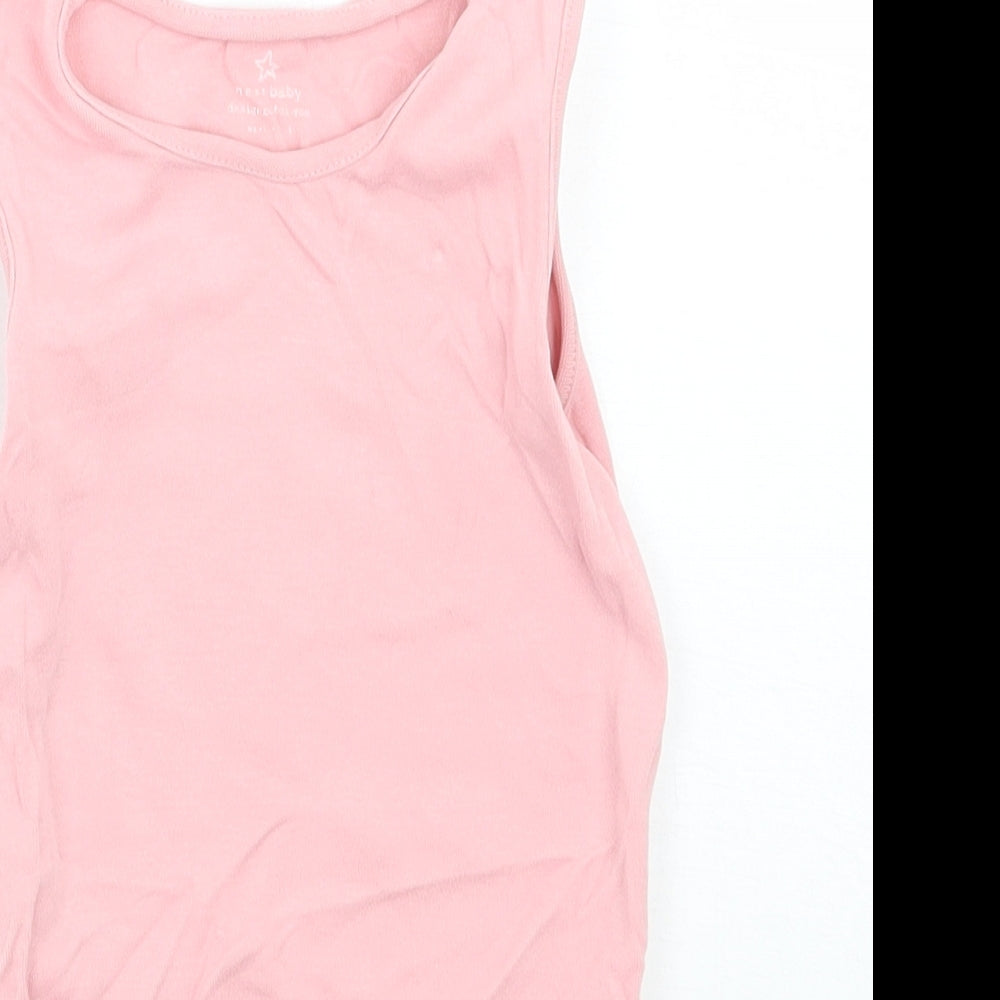 NEXT Girls Pink   Babygrow One-Piece Size 12 Months